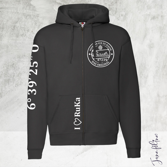 Sweatshirt Jacke Unisex mit Kaputze