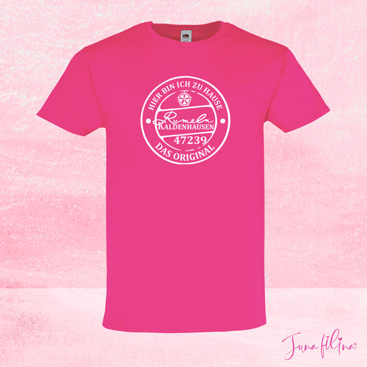 Shirt Ruka pink mit weißem Aufdruck