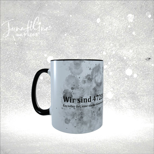 Tasse schwarz mit Ruka Logo