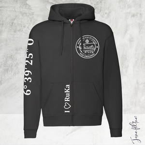 Sweatshirt Jacke Unisex mit Kaputze