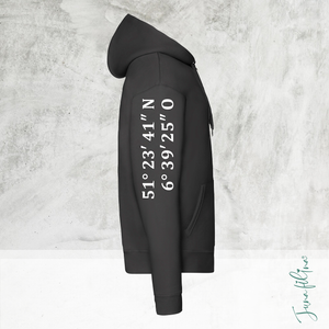 Sweatshirt Jacke Unisex mit Kaputze