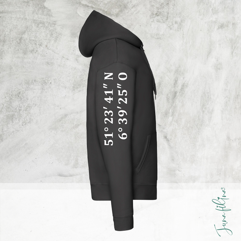 Sweatshirt Jacke Unisex mit Kaputze