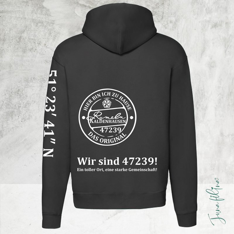 Sweatshirt Jacke Unisex mit Kaputze