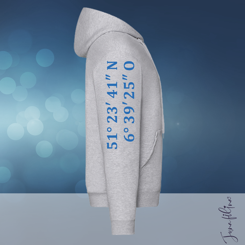 Sweatshirt Jacke Unisex mit Kaputze