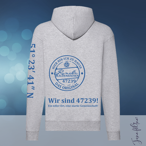 Sweatshirt Jacke Unisex mit Kaputze