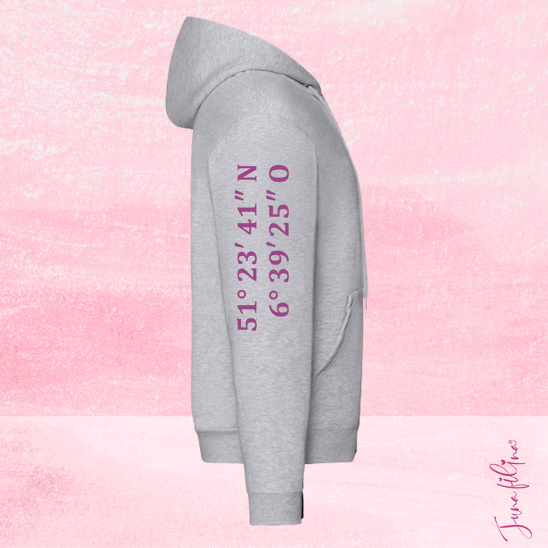 Sweatshirt Jacke Unisex mit Kaputze