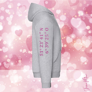 Sweatshirt Jacke Glitzer Unisex mit Kaputze