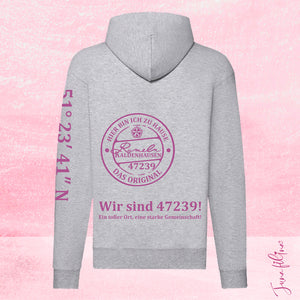 Sweatshirt Jacke Unisex mit Kaputze