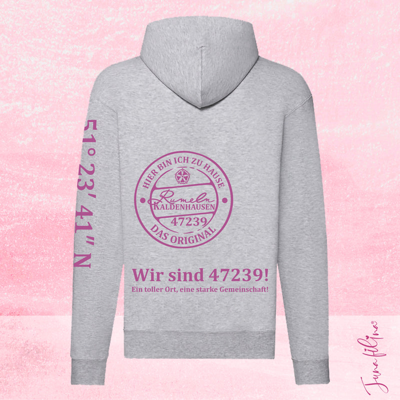 Sweatshirt Jacke Unisex mit Kaputze
