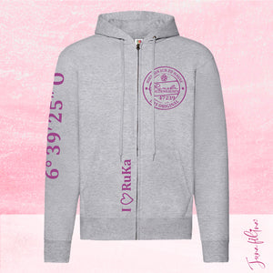 Sweatshirt Jacke Unisex mit Kaputze